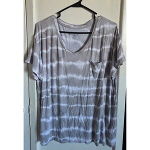 Kooalaburra Casual Gray and White Tie-Dye Tee